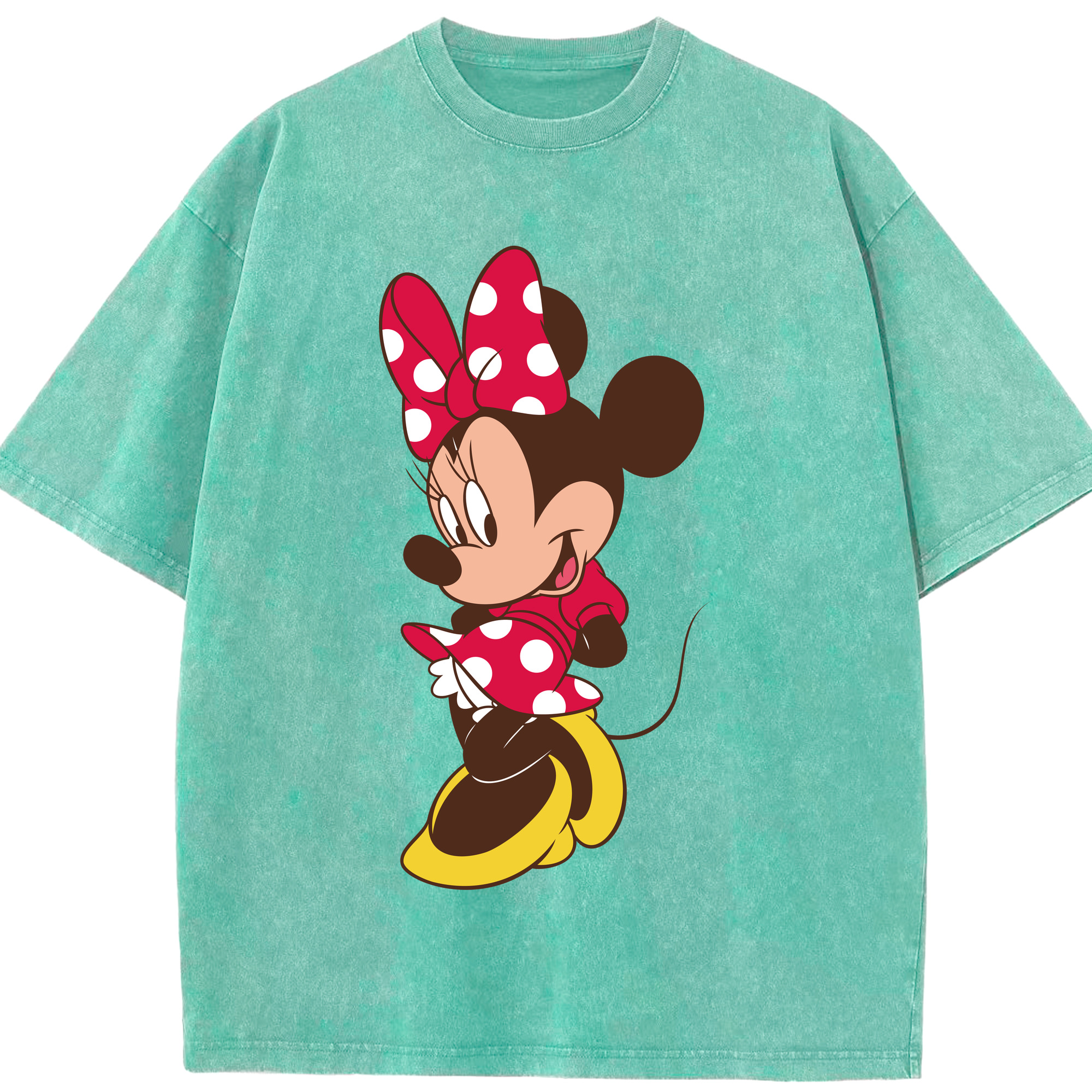 （画像用） ミッキーマウス Mickey Mouse 綿100% ヴィンテージ風 半袖Tシャツ（フロントプリント）